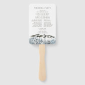 冬山素朴結婚式 プログラムハンドファン ハンドファン (裏面)