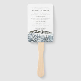 冬山素朴結婚式 プログラムハンドファン ハンドファン