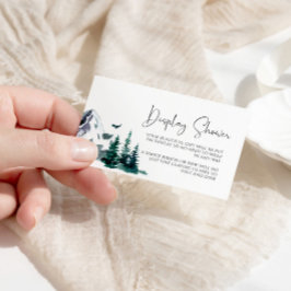 冬山表示シャワーカード エンクロージャーカード