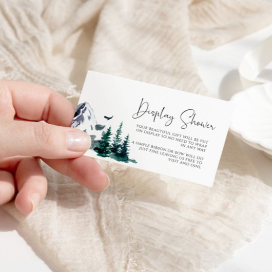 冬山表示シャワーカード エンクロージャーカード