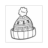 冬帽子 ラバースタンプ (インプリント)