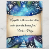 冬引用文ブルースクラップブック紙 (裏面)