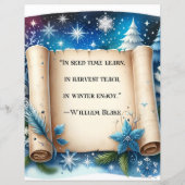 冬引用文ブルースクラップブック紙 (裏面)