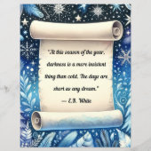 冬引用文ブルースクラップブック紙 (裏面)