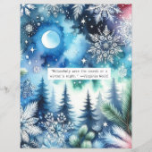 冬引用文ブルースクラップブック紙 (正面)