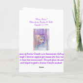 "冬影"の- Kairosに外で寄与するため カード (裏面)