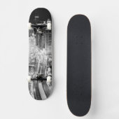 冬後のシカゴのミシガン州の北の道 スケートボード (正面)