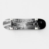 冬後のシカゴのミシガン州の北の道 スケートボード (横)