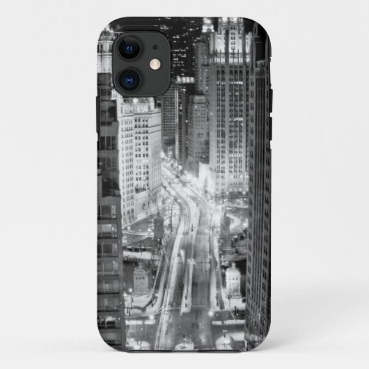冬後のシカゴのミシガン州の北の道 Case-Mate iPhoneケース (裏面)