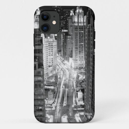 冬後のシカゴのミシガン州の北の道 Case-Mate iPhoneケース (裏面)