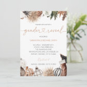 冬性別リビール招待状、休日テーマ 招待状 (スタンド正面)