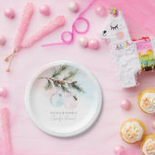 冬性別リビール紙プレート ペーパープレート (パーティー)