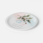 冬性別リビール紙プレート ペーパープレート (アングル)