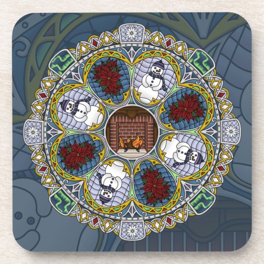 冬新しいスクエアコースター コースター (正面)