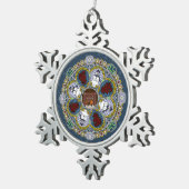 冬新しいプレミアムオーナメント スノーフレークピューターオーナメント (右)