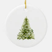 冬新しい家の初めてのクリスマス セラミックオーナメント (裏面)