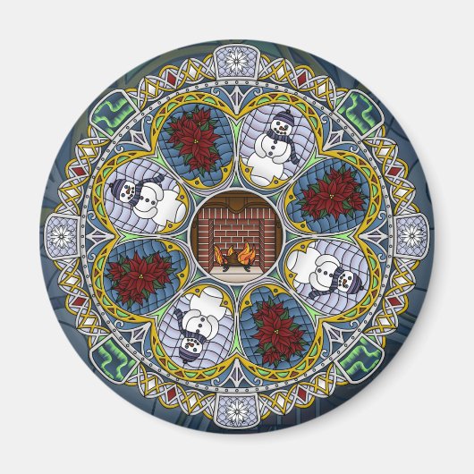 冬新しい磁石 マグネット (正面)