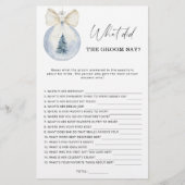 冬新郎は何と言ったブライダルゲーム (正面)