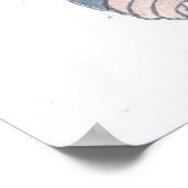 冬日本の役者浮世絵歌舞伎俳優 ポスター (角)