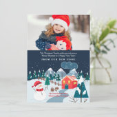 冬景色の写真ホリデームービングアナウンス シーズンカード (スタンド正面)