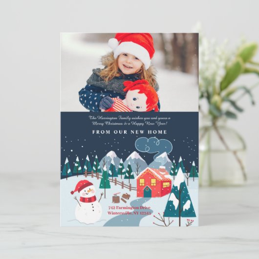 冬景色の写真ホリデームービングアナウンス シーズンカード (スタンド正面)