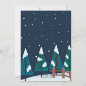 冬景色の写真ホリデームービングアナウンス シーズンカード (裏面)