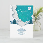 冬景観バースデーパーティ招待状 招待状 (スタンド正面)