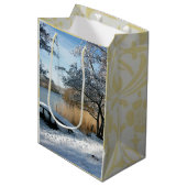 冬景観雪景色 ミディアムペーパーバッグ (正面アングル)