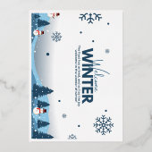 冬最高のとクリスマスのギフトカード 箔シーズンカード (正面)