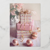 冬最高のとクリスマスのギフトカード 箔シーズンカード (裏面)