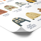 冬服学校教育一覧学一覧 ポスター (角)