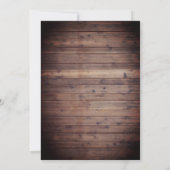 冬期フローラ素朴ヴィンテージ灯ブライダルシャワー 招待状 (裏面)