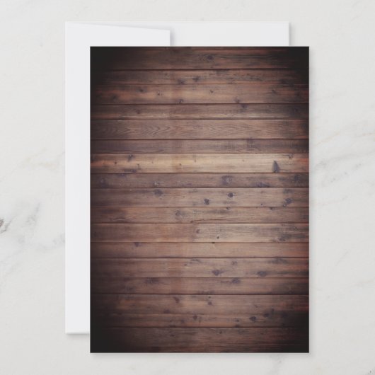 冬期フローラ素朴ヴィンテージ灯ブライダルシャワー 招待状 (裏面)