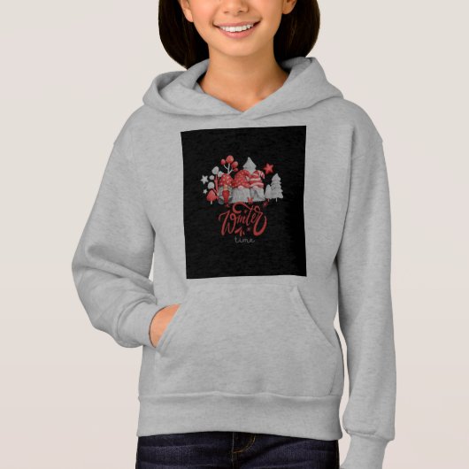 冬期フード付きスウェットシャツ (正面)