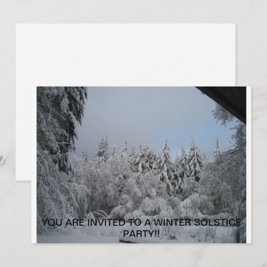 冬期至招待状 招待状 (正面/裏面)