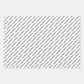 冬木赤白黒雪包み紙S ラッピングペーパーシート (正面3)