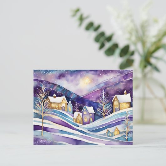 冬村はがき ポストカード (スタンド正面)