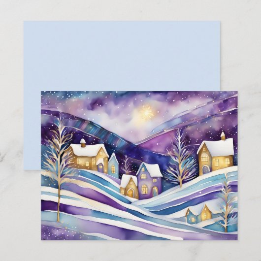 冬村はがき ポストカード (正面/裏面)