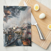 冬村 キッチンタオル (四つ折り)