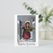 冬来の女子門を通り入り ポストカード (スタンド正面)