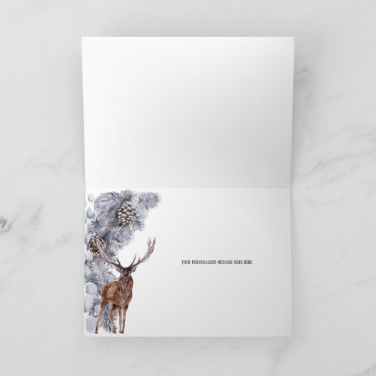 冬松林造水図 カード (内部)