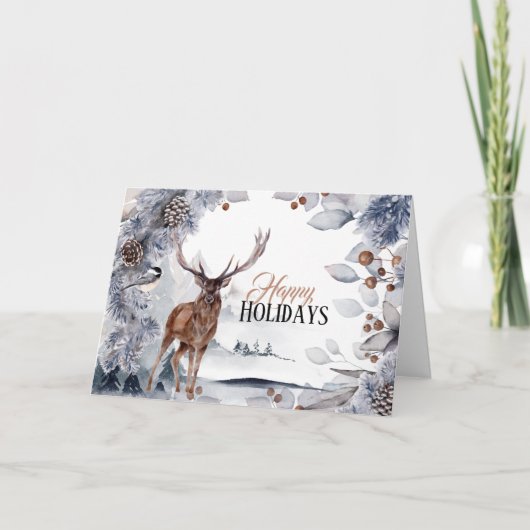 冬松林造水図 カード (正面)