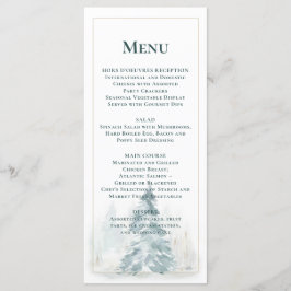 冬松雪松緑の背景メニュー メニュー