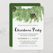 冬松|クリスマスパーティの招待状 招待状 (正面/裏面)