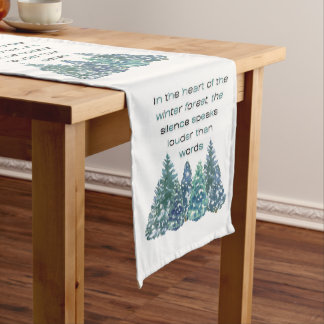 冬林のハートで ショートテーブルランナー