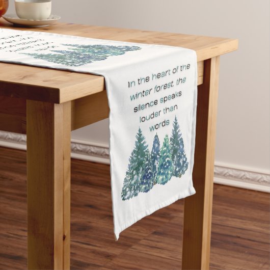 冬林のハートで ショートテーブルランナー (インサイチュ)