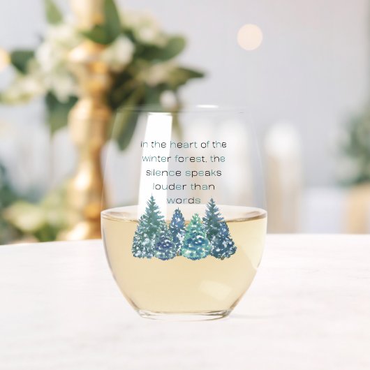 冬林のハートで ステムなしワイングラス (インサイチュ (ウェディング))