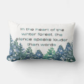 冬林のハートで ランバークッション (正面)