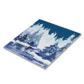 冬林の風景 タイル (側面)