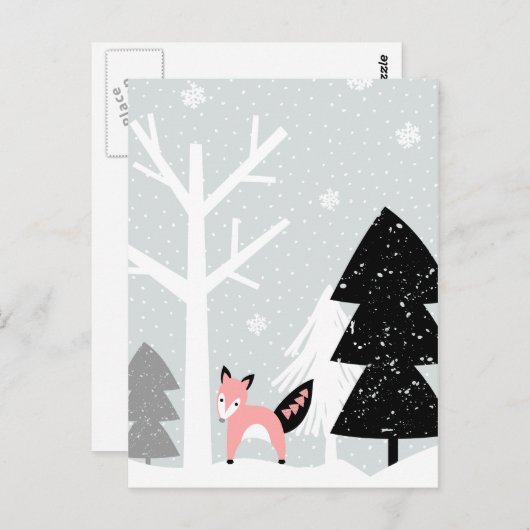 冬林の風景 ポストカード (正面/裏面)